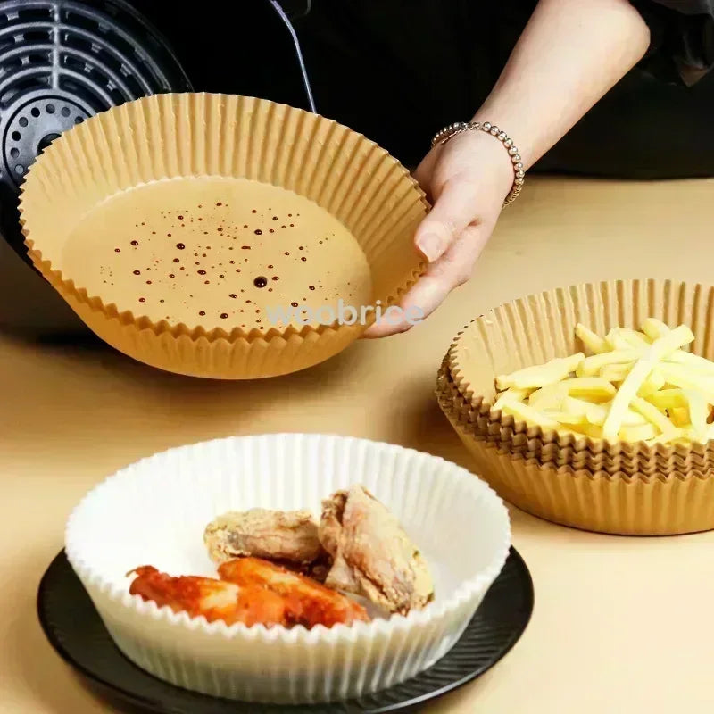 Paper Fryer Air 23 Cm Air Fryer Oven Paper Accessories Airfryer Baking Paper Extra Large Thickened Disposable Liner Square Round Oasis Select