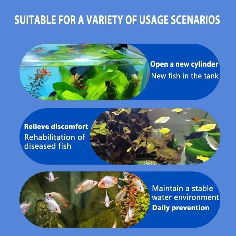 Fish Tank Methylene Blue Nitrifying Bacteria Kit Safe Water Cycle Starter Cure Ich Fungus Treatment For Betta Guppy Goldfish Oasis Select