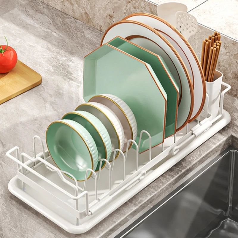 Bowl Rack Drain Rack Retractable Kitchen Dish Rack Small Dish Rack Tableware Storage Box Vegetable Basin Sink Shelf Oasis Select