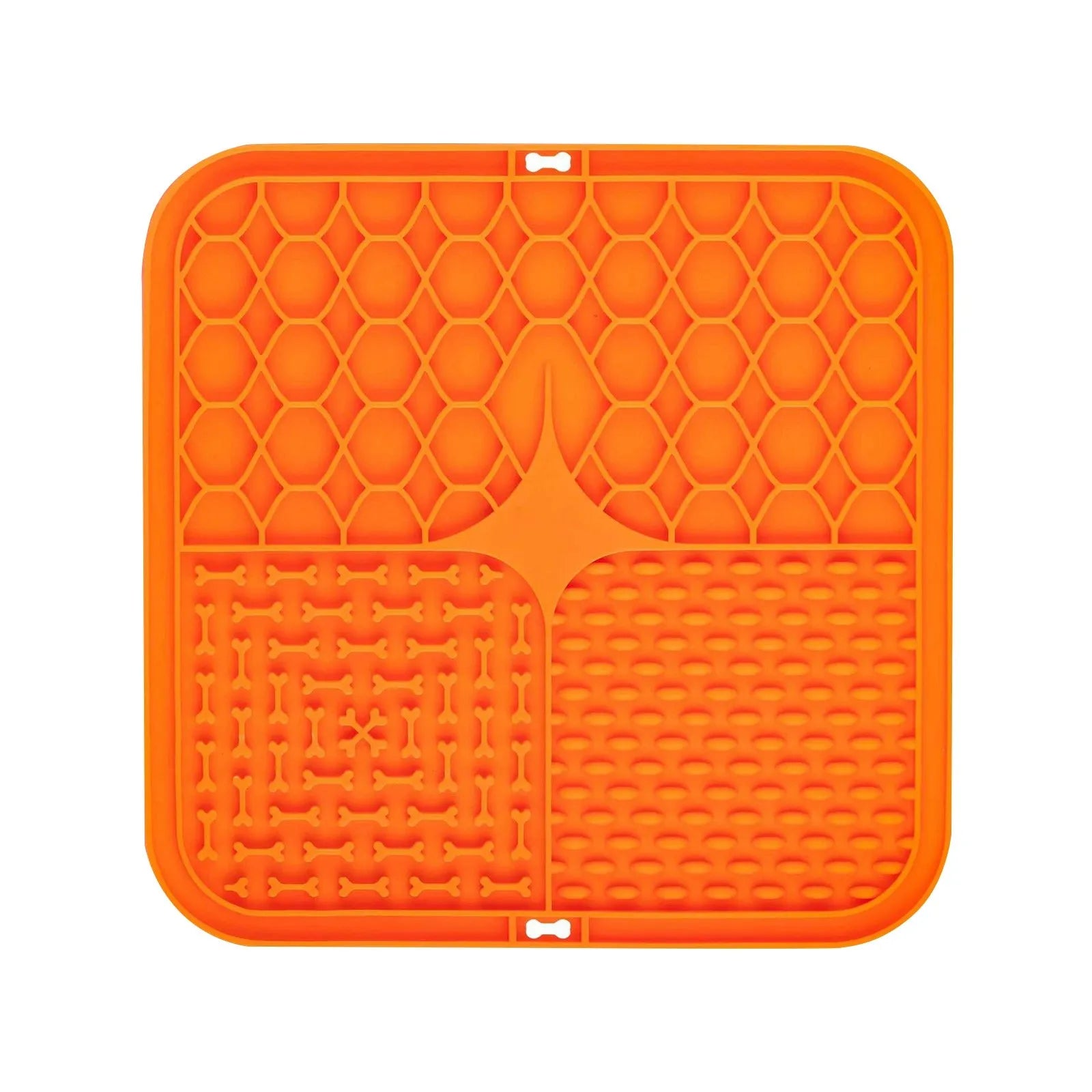 Silicone Dog Lick Mat – Slow Feeder & Bath Anxiety Relief Dog Lick Mat Oasis Select Orange One Size