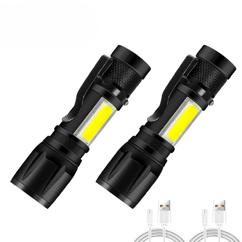 ZHIYU 2000LM LED Flashlight | Zoomable, LCD Display, IP67