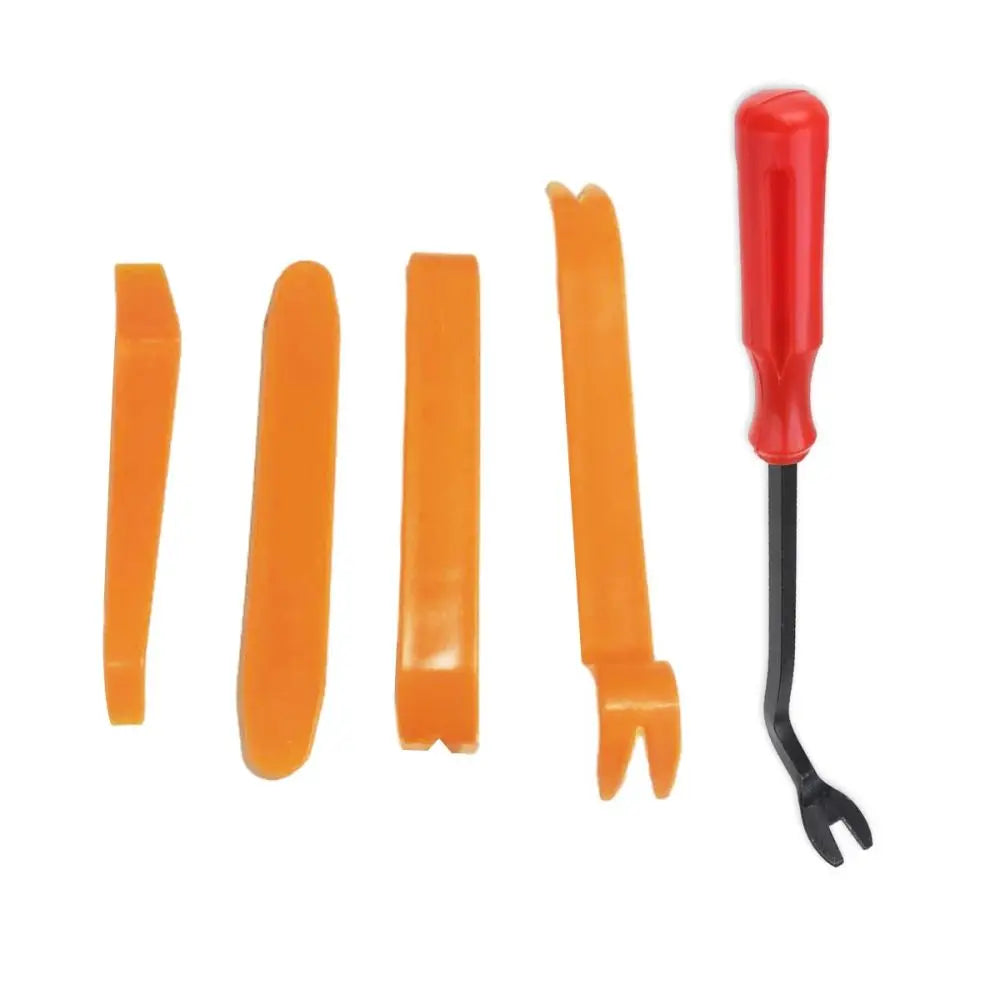 Auto Door Clip Panel Trim Removal Tools Kits Navigation Blades Disassembly Plastic Car Interior Seesaw Conversion Repairing Tool Oasis Select Red