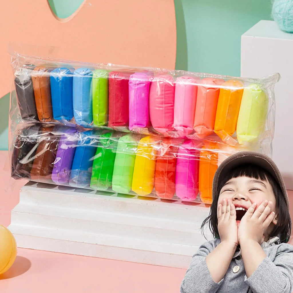 12/24/36 Colors Air Dry Clay Super Light Modeling Clay DIY Crafts with Tools Soft Creative Educational Toys for Kids Gifts Oasis Select