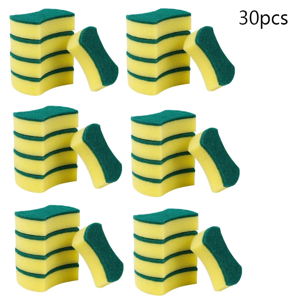 20/30pcs Dishwashing Sponge Kitchen Nano Emery Magic Clean Rub Pot Rust Focal Stains Sponge Removing Kit Cleaning Brush Sponges Oasis Select 30pcs B