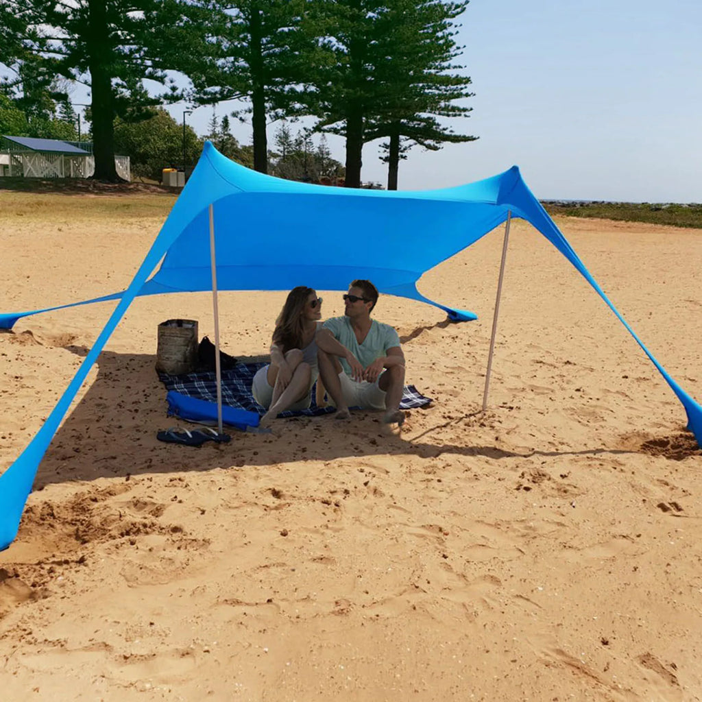 Outdoor Beach Tent Sun Shelter Camping Shades Tents Windproof One-piece Beach Canopy Tents UPF50+ Portable Family Tent For Bea Oasis Select