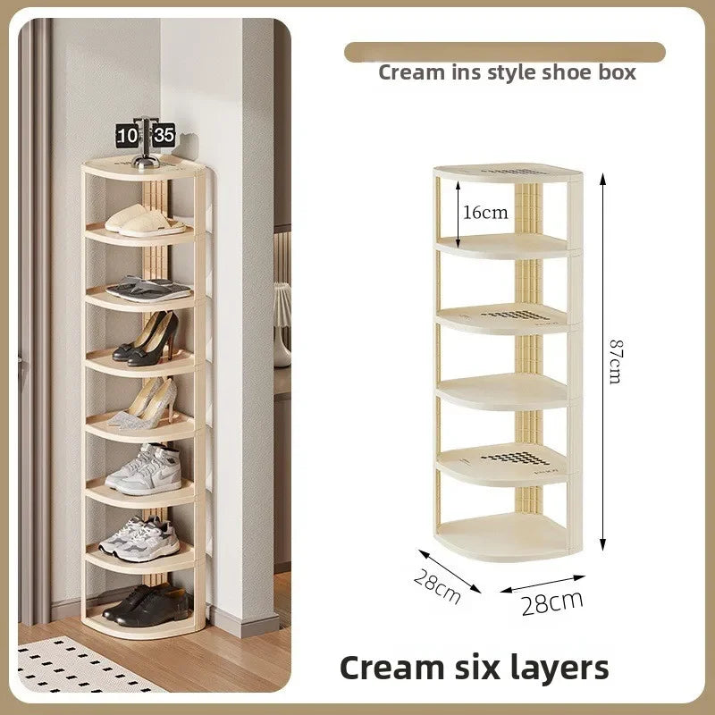 Shoe rack simple and narrow multi-layer shoe cabinet dormitory multi-functional stable non-shaking storage rack Oasis Select