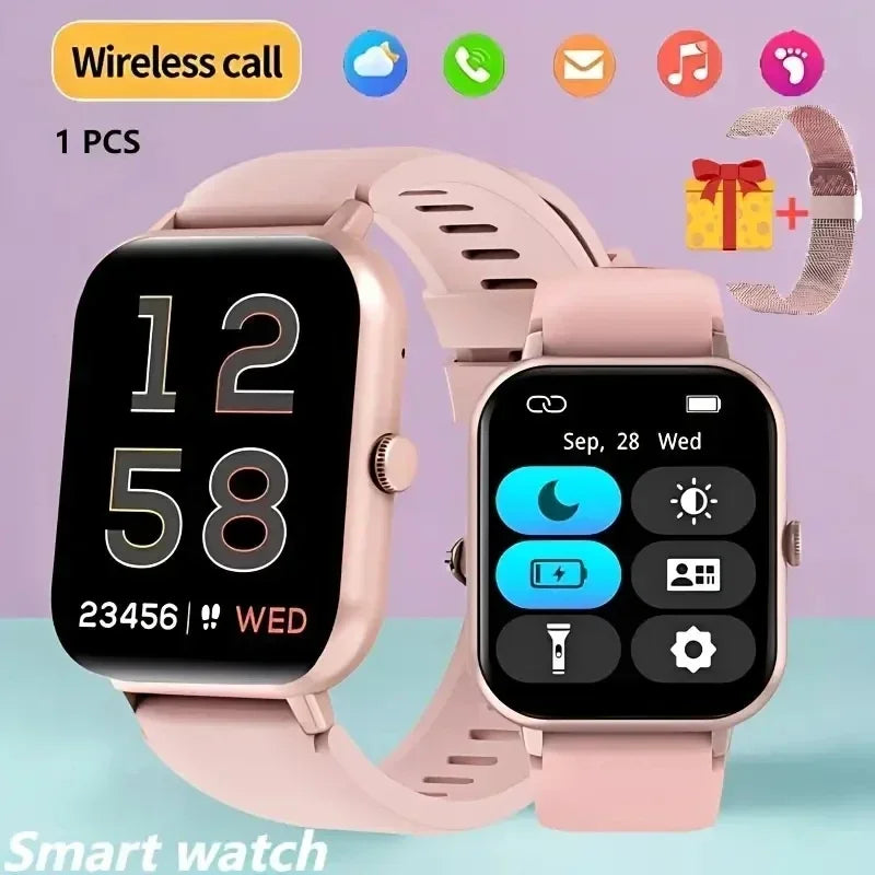 Smartwatch 1.83" Touch Screen – Calls, 100+ Sports & Heart Rate