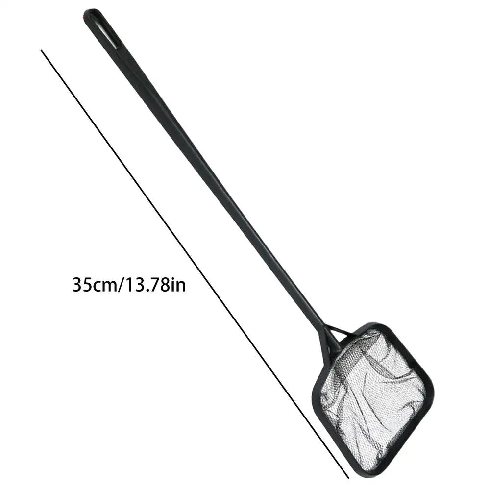Pool Nets for Cleaning Fish Tank Salvage Net Aquarium Cleaning Tool Portable Debris Removal Accessories for Fish Tank Tubs Oasis Select Black
