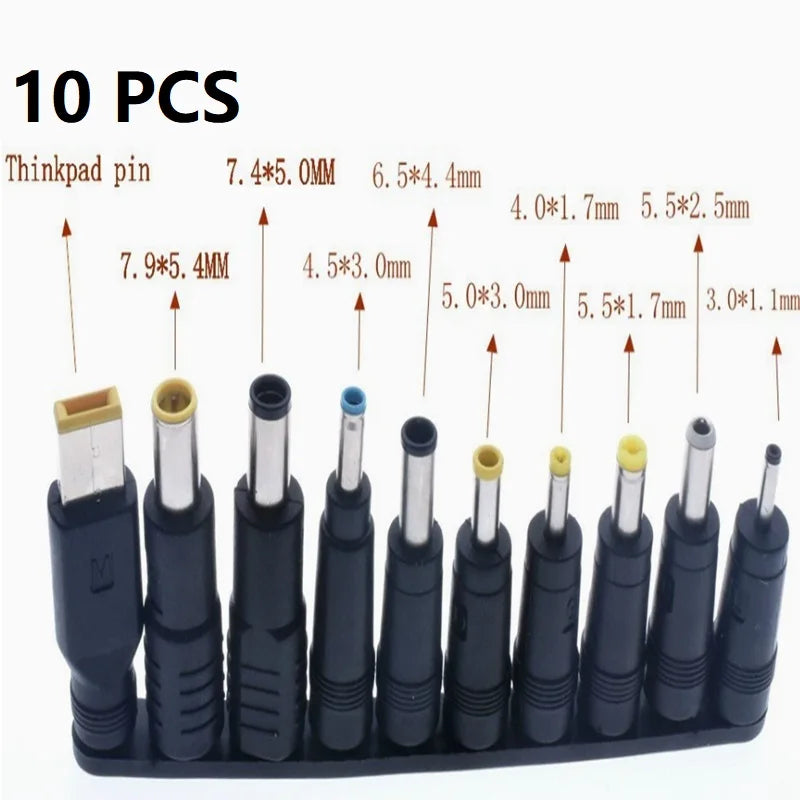 34PCS 8PCS DC Female 5.5mmx2.1mm Power Adapter Plug Jack Sets Connector Kits for Lenovo Thinkpad Laptop Power Supply Plug Oasis Select 10pcs