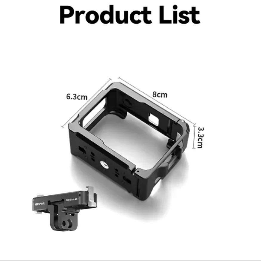 Insta360 GO Ultra Protective Cage | Cold Shoe & LED Mount