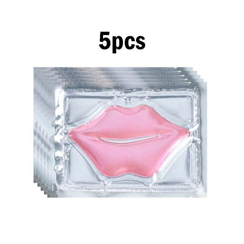 BIOAOUA Crystal Collagen Lip Mask – Plump & Moisturize Lips Collagen Lip Mask Oasis Select Pink 5pcs