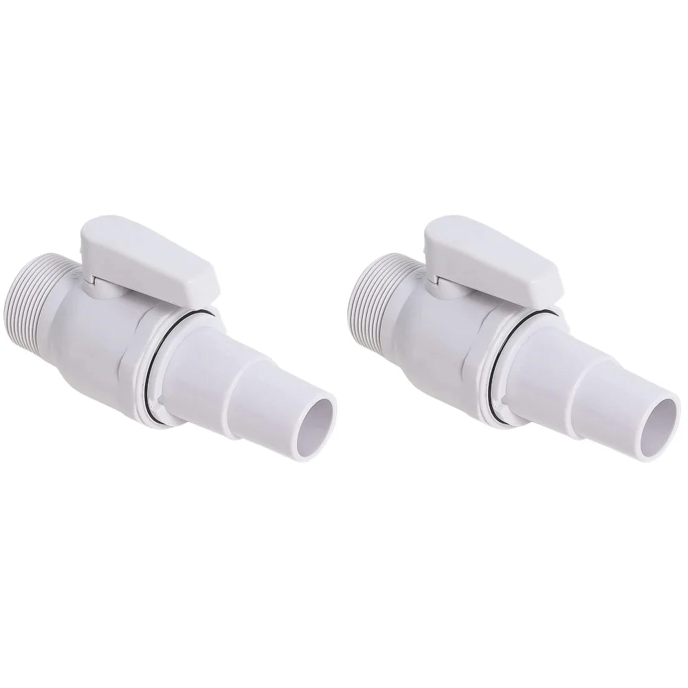 2-Way Pool Pump Valve Ball Valve 1.5 - 1.25in Pool Filter Stop Connector Maximum 50 PSI Pressure Rating for Above Ground Pool Oasis Select 2 pcs Australia