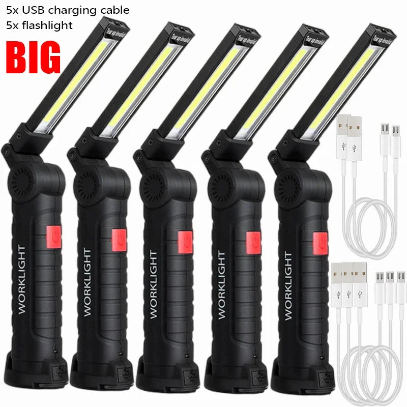 ESMARTER COB LED Rechargeable Work Light | Magnetic 5-Mode