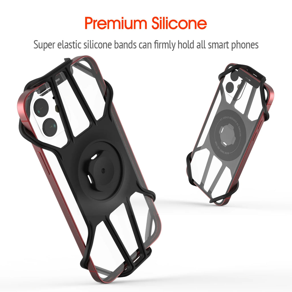 Silicone Phone Holder Adapter – Bike, Motorcycle & Scooter Mount