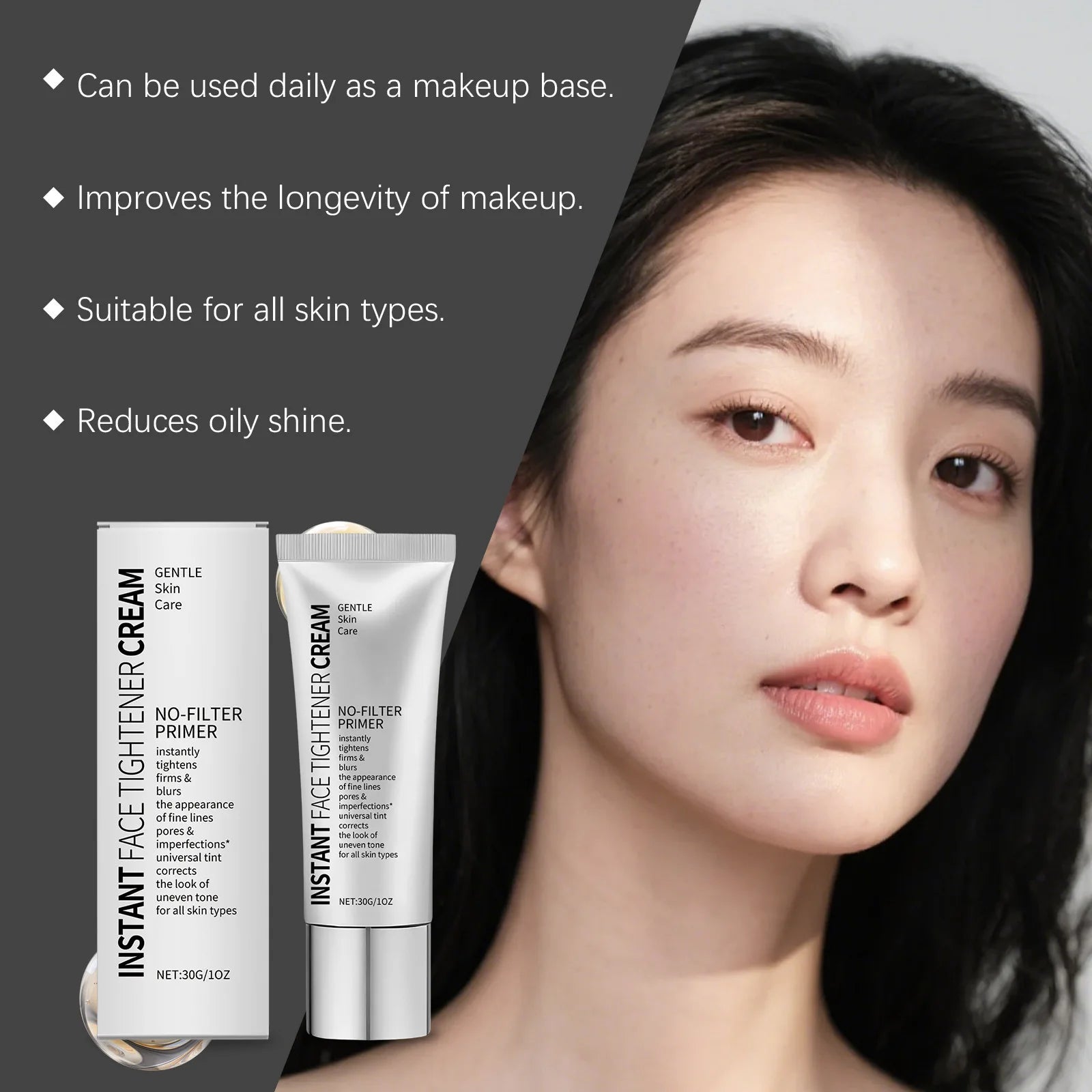 Facial Makeup Primer – Firming, Oil Control & Flawless Finish Makeup Primer Cream Oasis Select