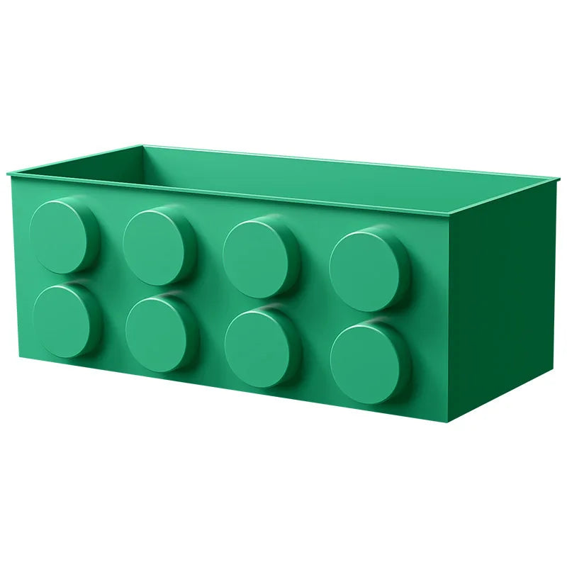 Magnetic wall-mounted narrow-edge kitchen straw, cling film storage box, refrigerator side storage rack Oasis Select L green