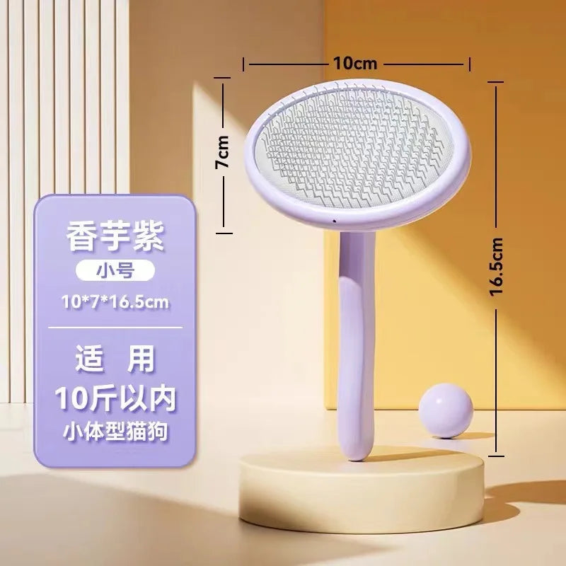 Pet Dog Comb, Bichon Frise Comb, Special Plucking Comb, Small Dog Hair Fluffy, Cleaning and Beauty Needle Comb Products Oasis Select S round head purple Pet grooming comb