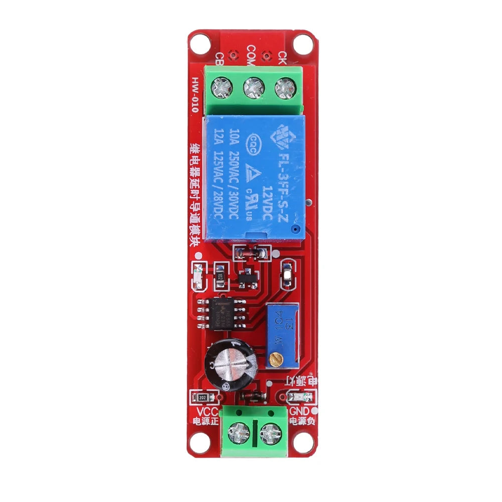 NE555 Delay Timer Relay Module 5V/12V – 0–10S Adjustable Switch Timer Relay Module Oasis Select 12V United States