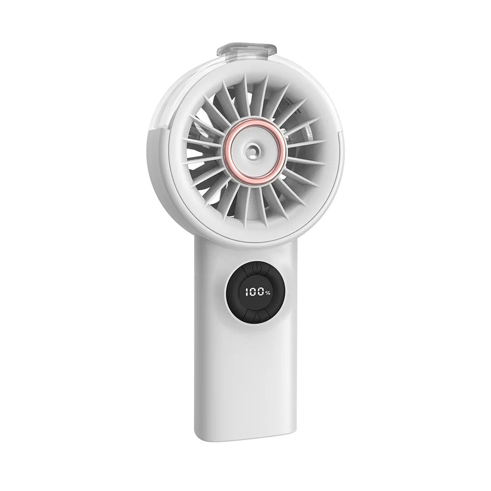 Portable Mist Fan with Humidifier & Reverse Charging | Desktop