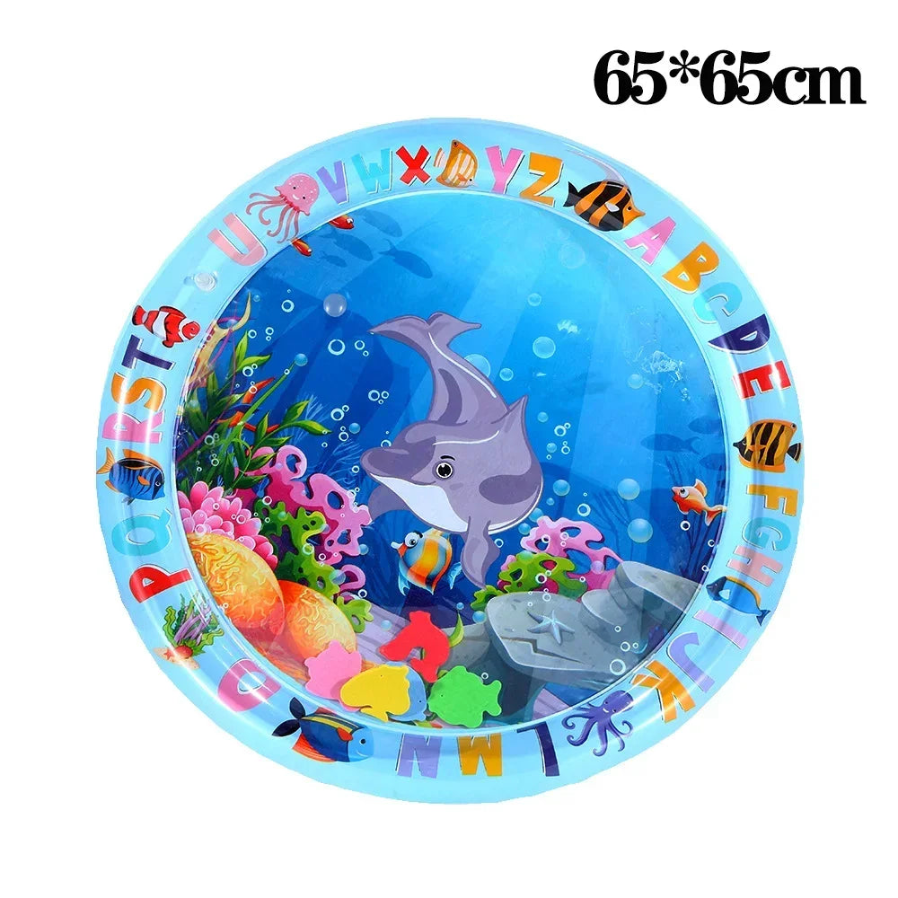Pet Water Sensory Play Mat for Cats and Dogs Thickened Cooling Pad Interactive Self Play Toy for Pets Summer Indoor Activity Oasis Select Style B 1PC