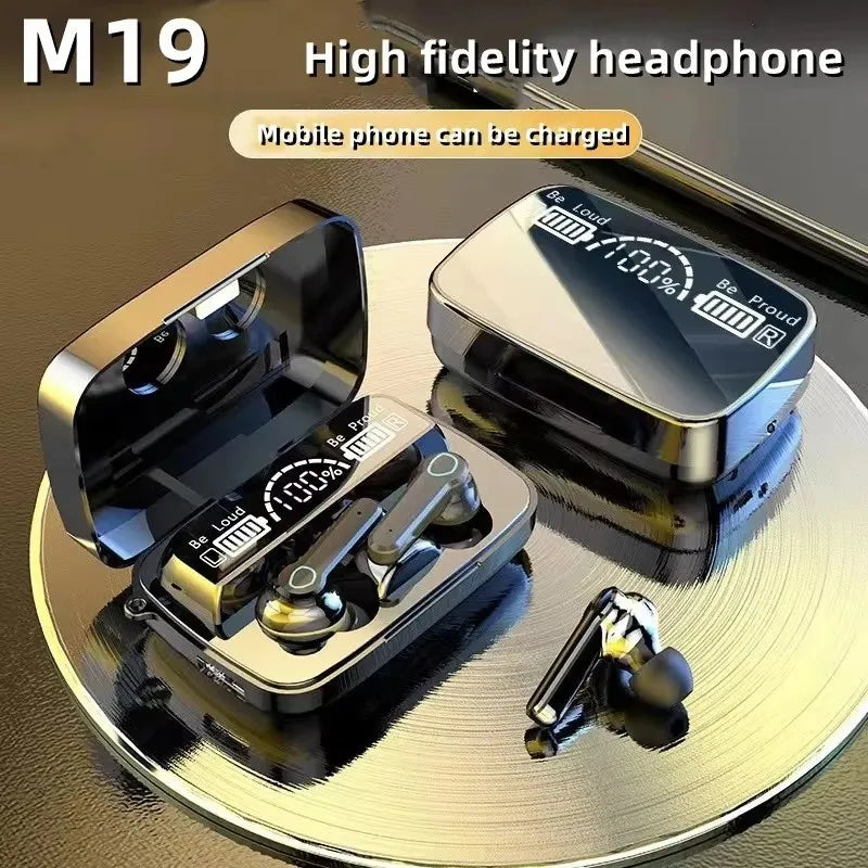 M19 TWS Wireless Bluetooth Headset Noise Cancelling Gaming Earbuds with Mic Wireless Headphones Bluetooth Earphones for Phones Oasis Select