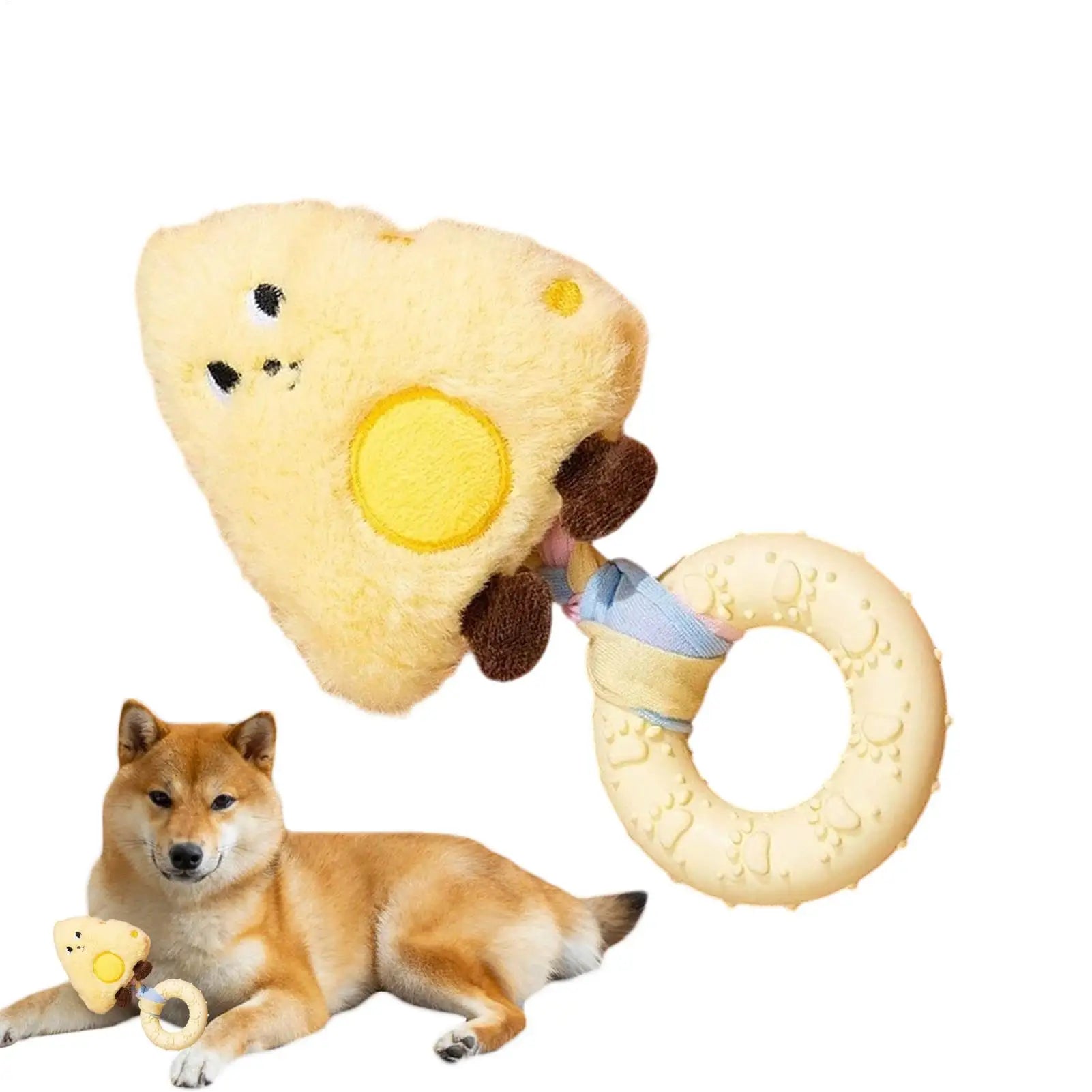 Dog Toys Rubber Plush Toys Dog Biting & Teething Relief Toys Pet Products Clean Teeth Interactive Dolls Sound Bite Pets Supplie Oasis Select