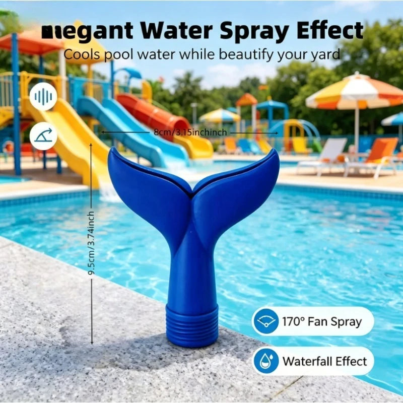 1pc 3/4 Inch Universal Pool Aerator Fountain - Lowers Water Temperature, Produces Waterfall Effect for Pools Oasis Select