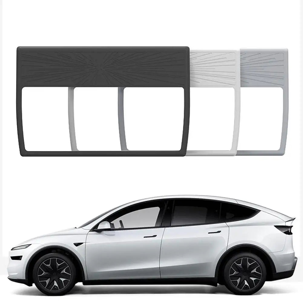 For Model3/Y 2025 Center Console Screen Protector Full Wrap Silicone Frame Edge Cover Interior Accessories Oasis Select