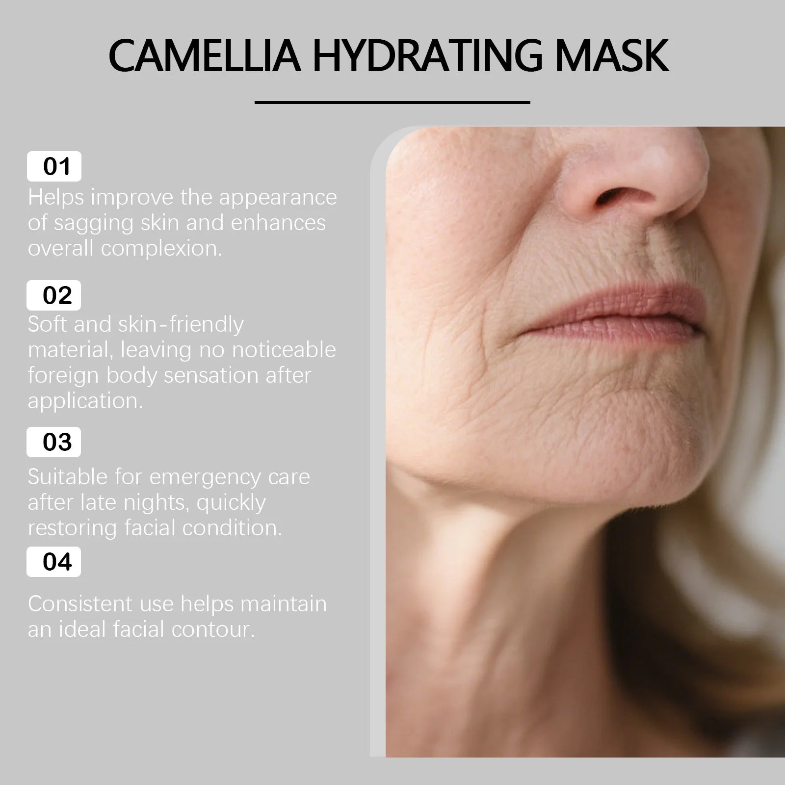 New Facial Mask Lifting Reduce Double Chin Slimming Bandage Face Chin Tightening Ear Hook Patches Women Beauty Korean Skin Care Oasis Select