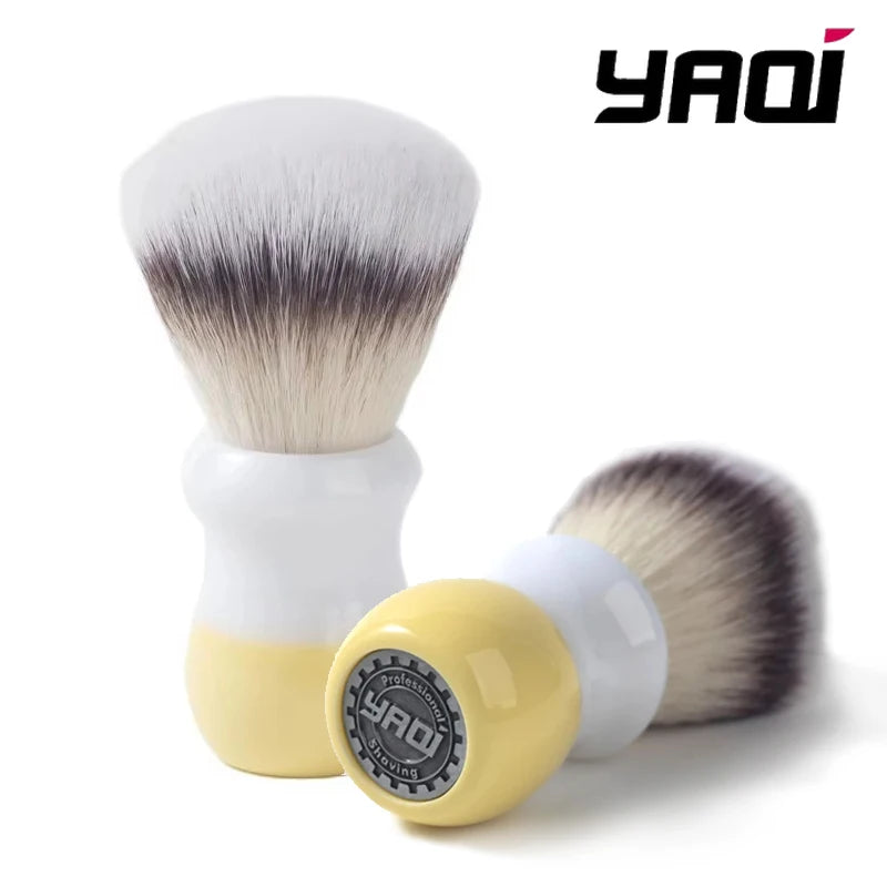 YAQI Milk Tea Synthetic Wet Shaving Brush – Travel Size