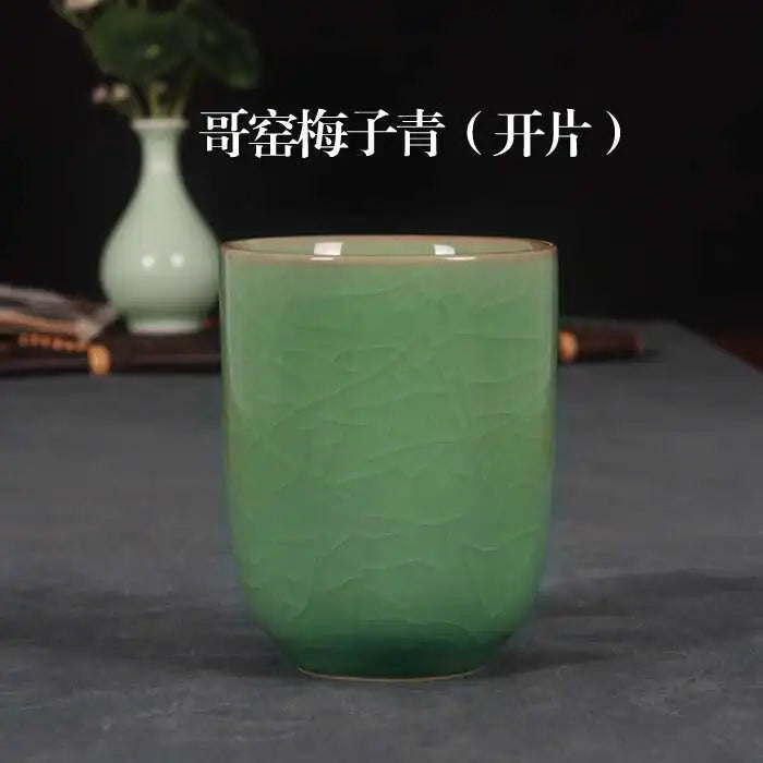 Longquan Celadon Water Cup Purple Clay Ceramic Tea Set, Creative Tea Cup, Tea Cup Couple's Kung Fu Tea Cup Oasis Select 3
