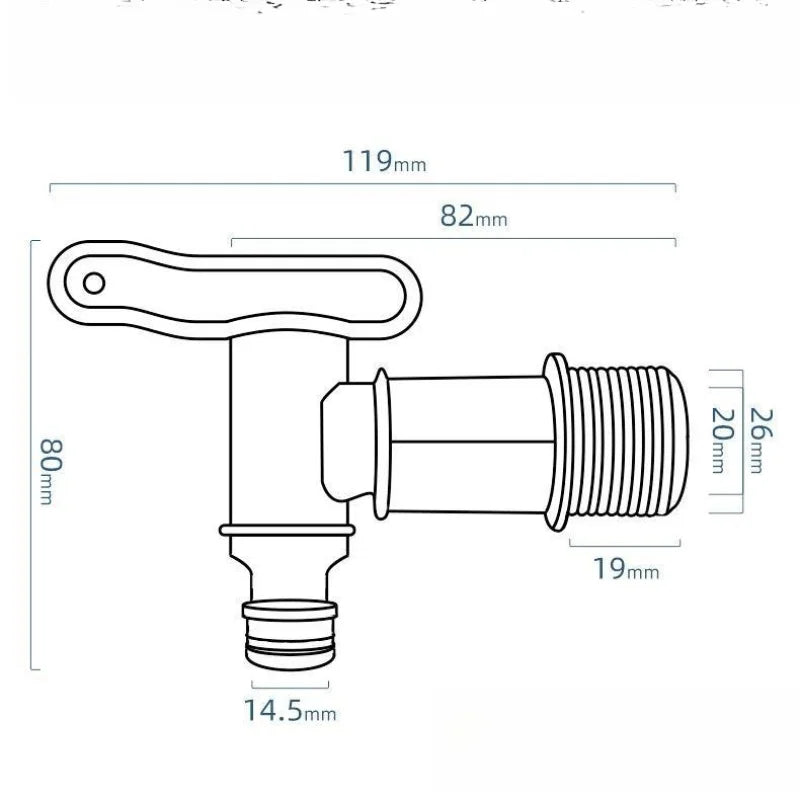 3/4" IBC Tank Tap Adapter Coarse Thread S60 to 5/8" Hose Connector Valves Fittings Garden Water Tanks Faucet Replacement Oasis Select