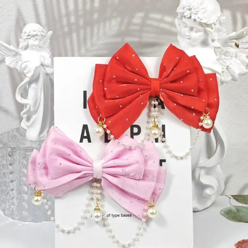 Rhinestone Bow Hair Clip for Girls – Princess Party Accessory Girls Hair Clip Oasis Select