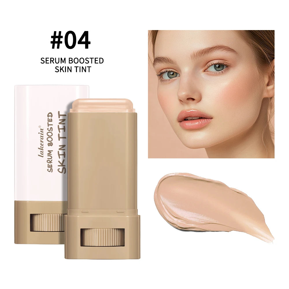Skin Tint Stick Waterproof Nourishing Solid Tinted Serum Foundation Skin Tint Balm Face Tinted Face Contour Stick Makeup Oasis Select Color 4