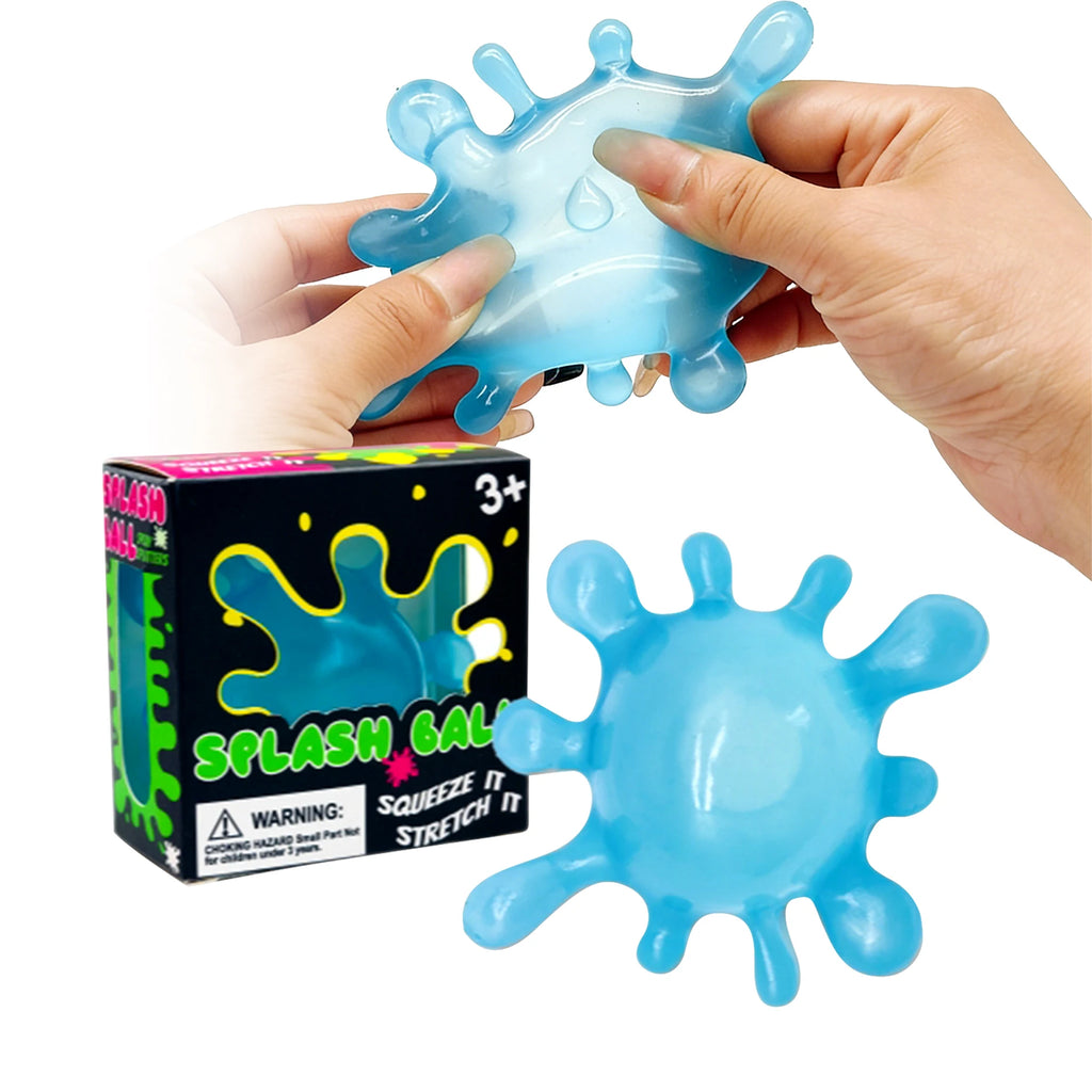 Splash Squeeze Ball – Slow Rise Stress Relief Fidget Toy Stress Fidget Toy Oasis Select Blue Color
