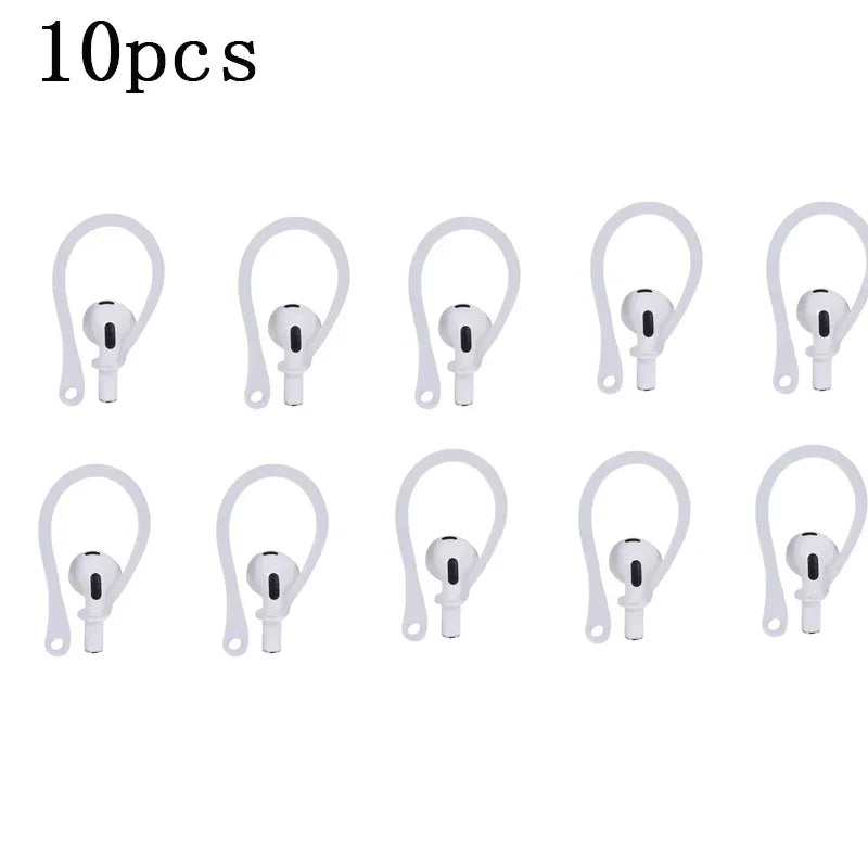 1/3/6Pairs Anti-Lost Earphone Silicone Earhook For Airpods Earpods Loop Clip Headset EarHook Replacement Headphone Accessories Oasis Select 5 pairs Transparent