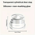 1PC Clear Silicone PET Door Stopper No Drill Under Door Mount Oil Rubbed Anti Slamming For Home Office Travel Use Oasis Select Translucent