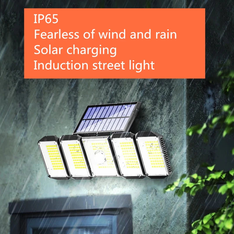 SHINEKNOT IP65 Solar Wall Light | 5-Head LED Motion Sensor