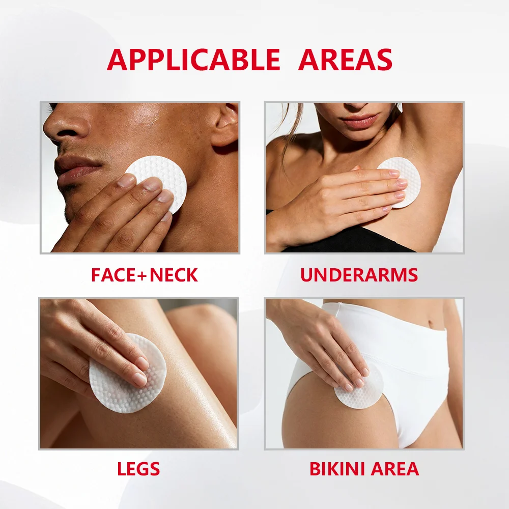 Ingrown Hair Care Pads Aftershave Treatment Powerful Gentle Formula Soothe Skin For Men & Women Underarms Bikini Area Face Neck Oasis Select