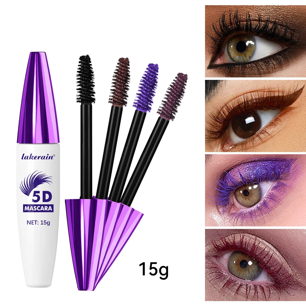 5d Mascara for All Eye Lash Mascara Waterproof Lengthening and Volume Cosmetics Makeup Woman Eyelash Black Brown Effect Extended Oasis Select
