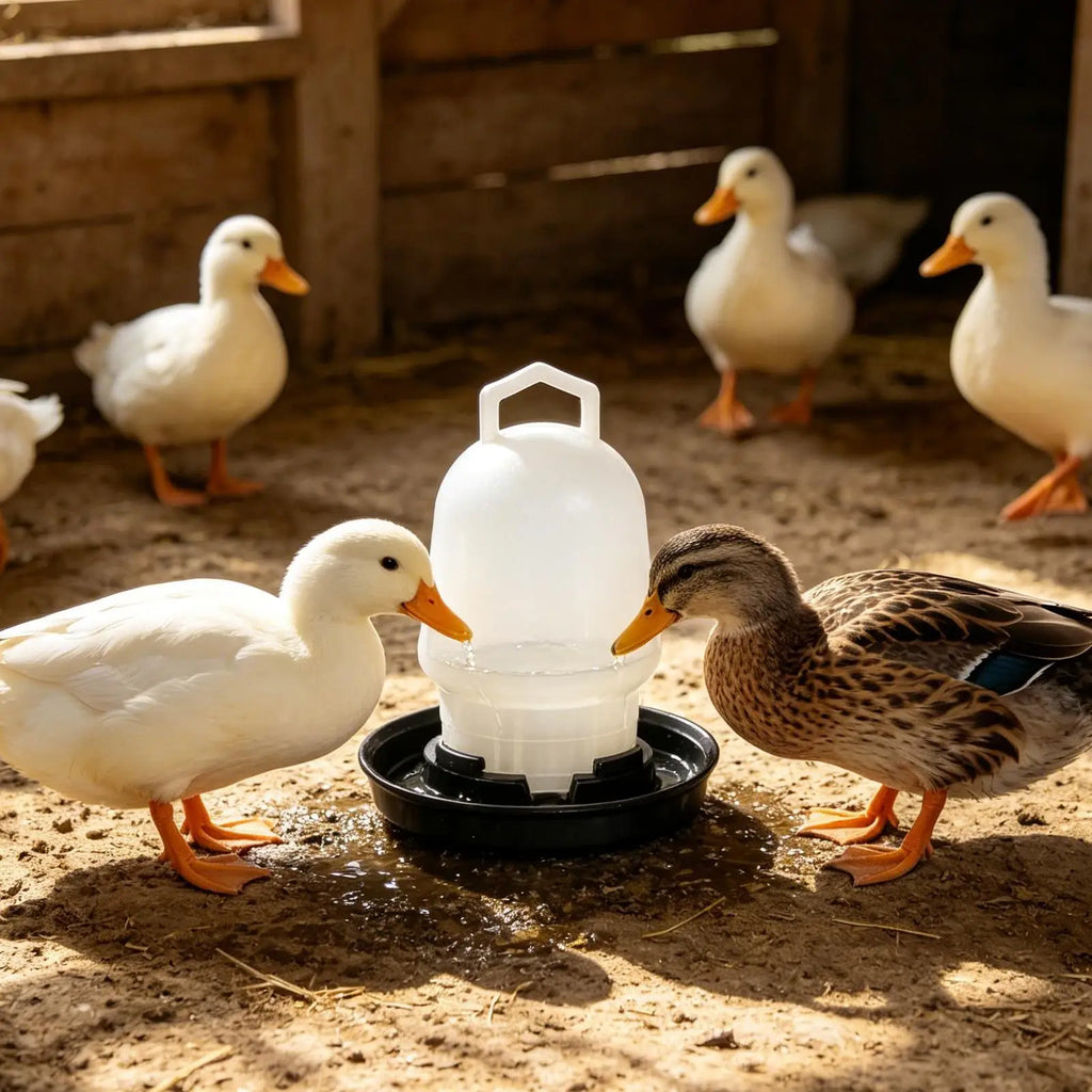 Automatic Chicken Waterer Poultry Drinker Duck Waterer for Duck Goose Pigeon Quail Livestock Coop Farm Feeding Drinking Oasis Select