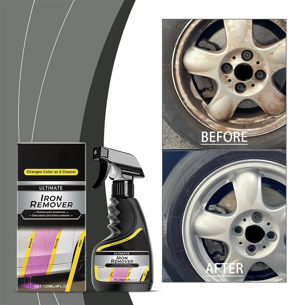 Car Rust Remover Car Wheel Hub Care Quickly Removal Agent Auto Exhaust Pipe Rust Derusting Spray Clean Metal Iron Prowder Stain Oasis Select