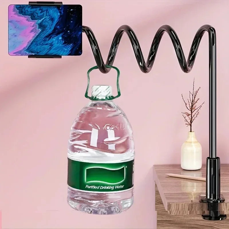 Lazy Holder Spiral Base Bed Top Lazy Artifact Bedhead Phone Tablet Stand for IPad 11 Air Redmi Pad Pro Galaxy Tab Bedside Mount Oasis Select