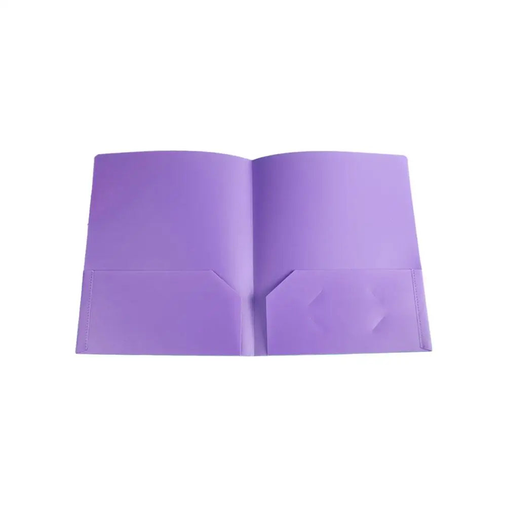 Plastic File Folder 2 Pockets & Business Card Slot – A4 Organizer