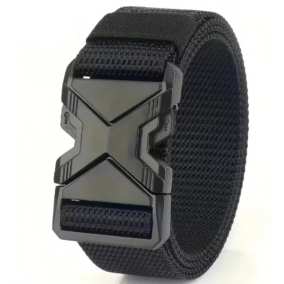 1pc Men's Tactical Sports Belt, Adjustable Quick Release Buckle Multipurpose Outdoor Training Mountaineering Belt For Ideal Gift Oasis Select Black 125cm