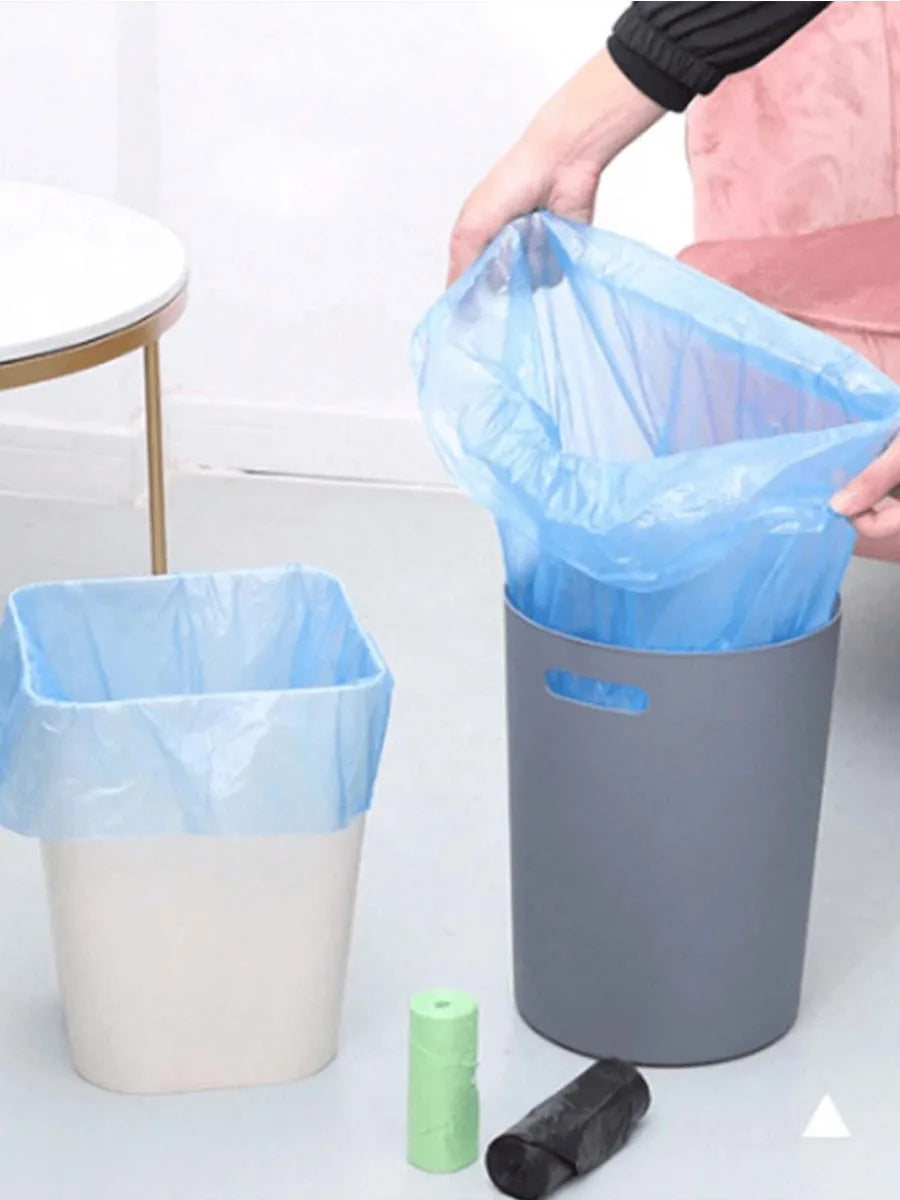 5rolls/pack Multiple Colors Portable Plain Garbage Trash Bag Garbage Can Liners For Bathroom Restroom Bedroom Office Toilet Oasis Select