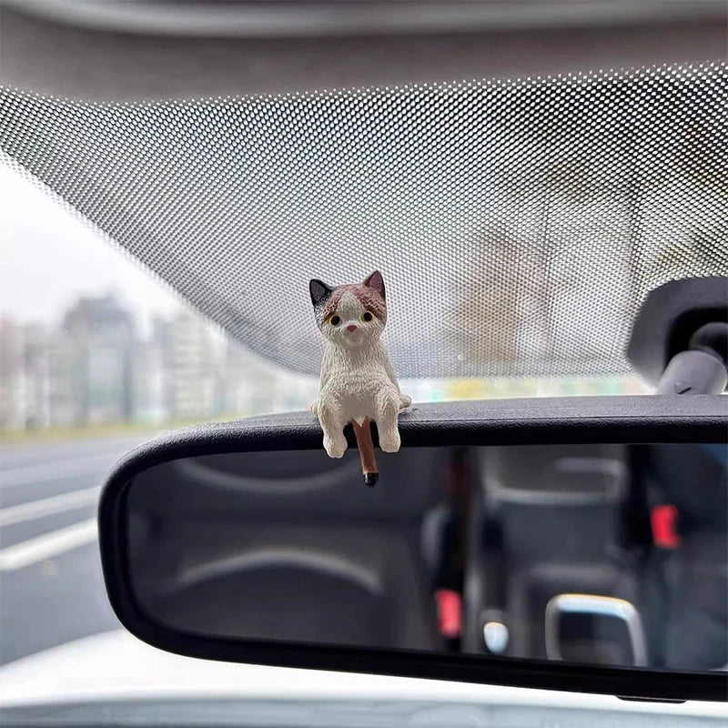 Pack of 5 Adorable Sleepy Cat Figurines for Car Decor, Creative Auto Accessories, Mini Cat Landscape Models, Unique Car Gifts Oasis Select