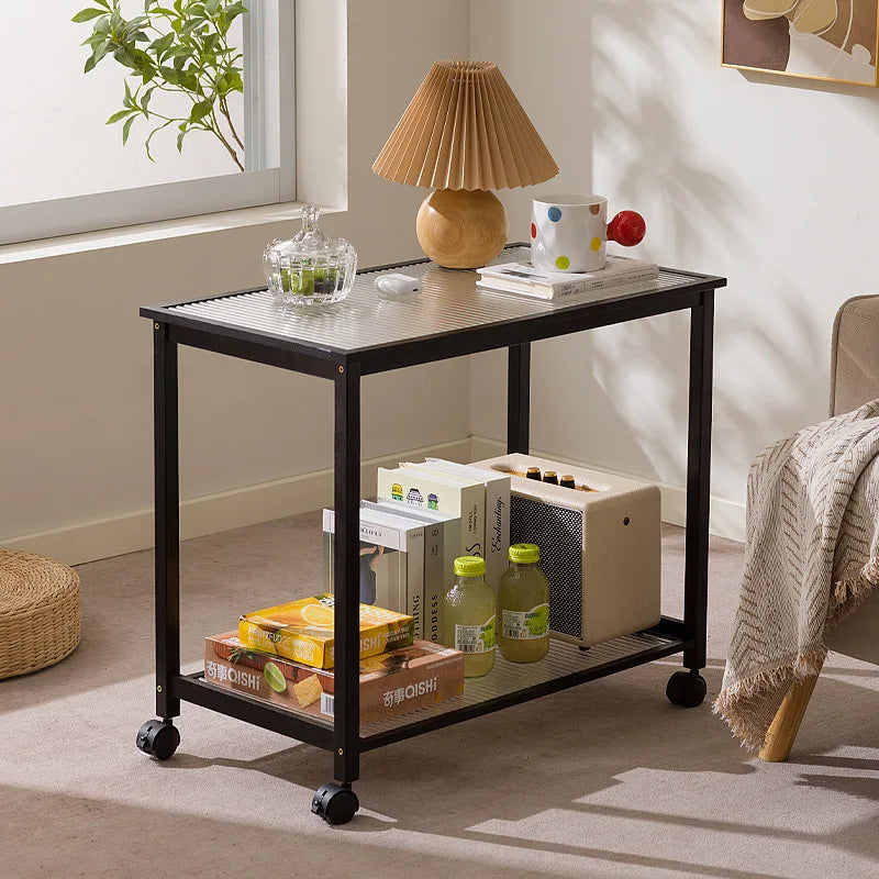 Living room mobile small coffee table cart sofa side cabinet side cabinet bedroom bedside shelf small side table Oasis Select