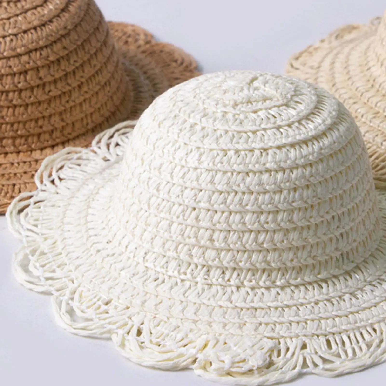 Dog Straw Hat Cute Adjustable Pet Woven Hat Dog Decorative Hat Photo Prop Dog Cat Sunshade Caps Run Straw Hat For Small Dog Cat Oasis Select
