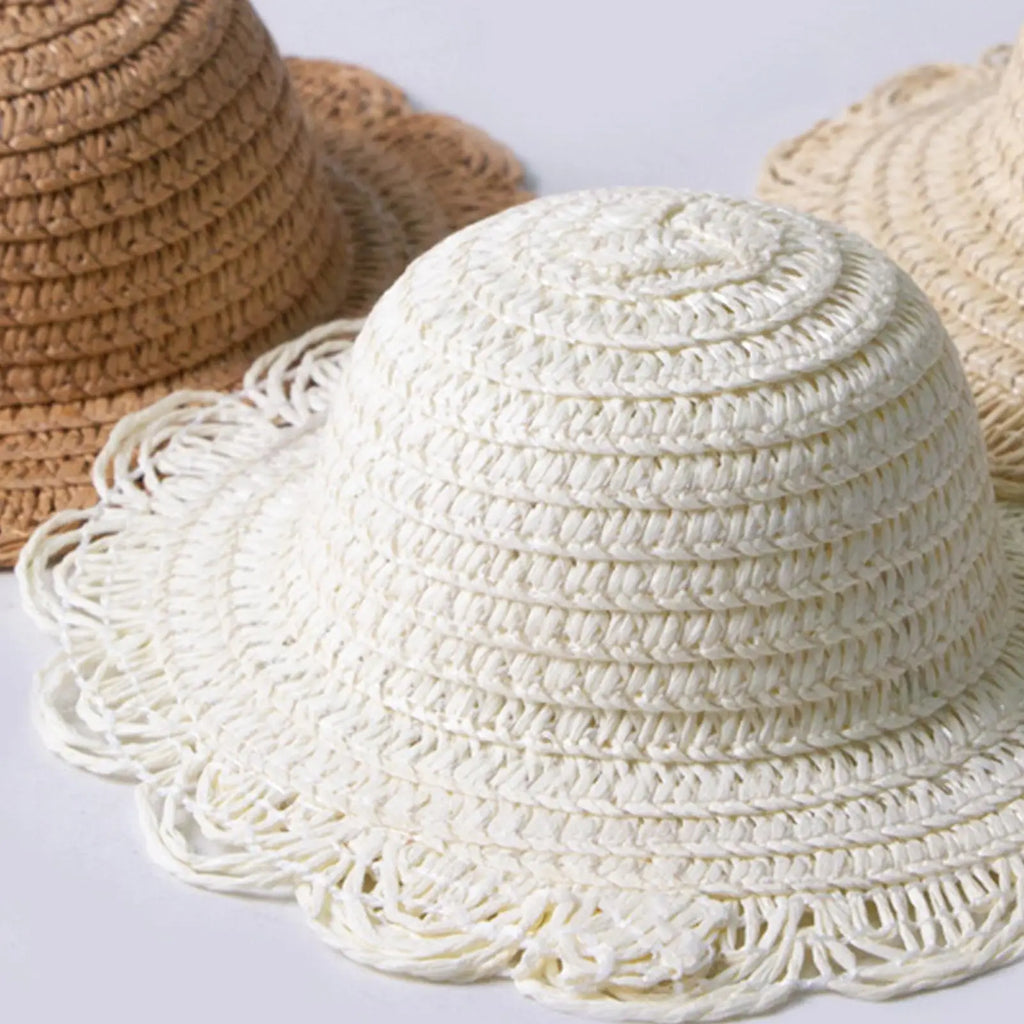 Dog Straw Hat Cute Adjustable Pet Woven Hat Dog Decorative Hat Photo Prop Dog Cat Sunshade Caps Run Straw Hat For Small Dog Cat Oasis Select